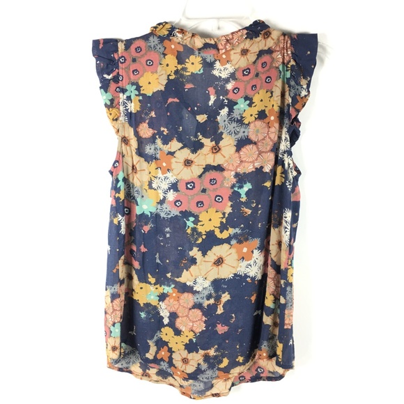 Odille Anthropologie Womens Floral Print Blouse - Picture 8 of 8